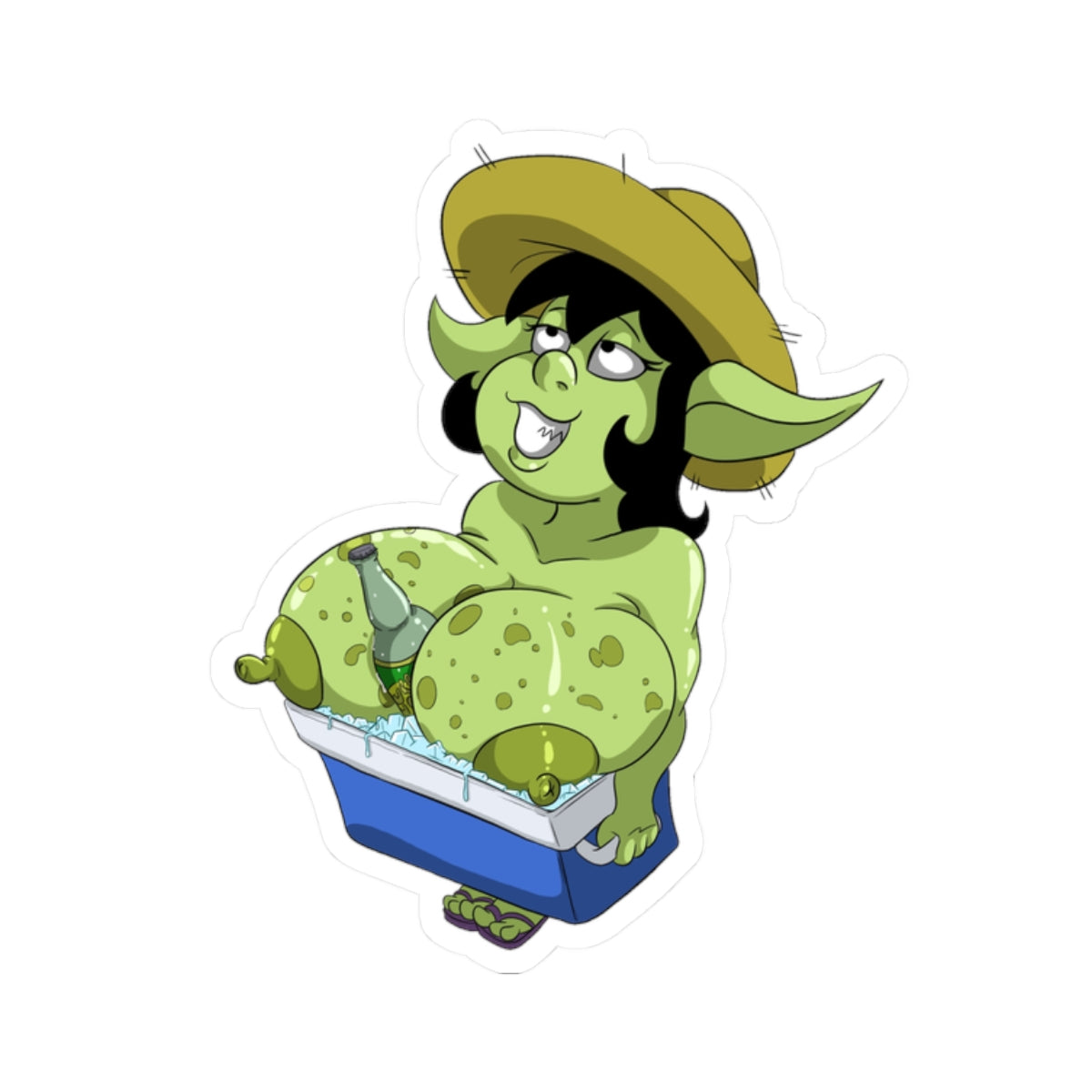 Big Tits Naughty Goblin Babe Hentai Sticker – Spicy Ecchi Monster Girl