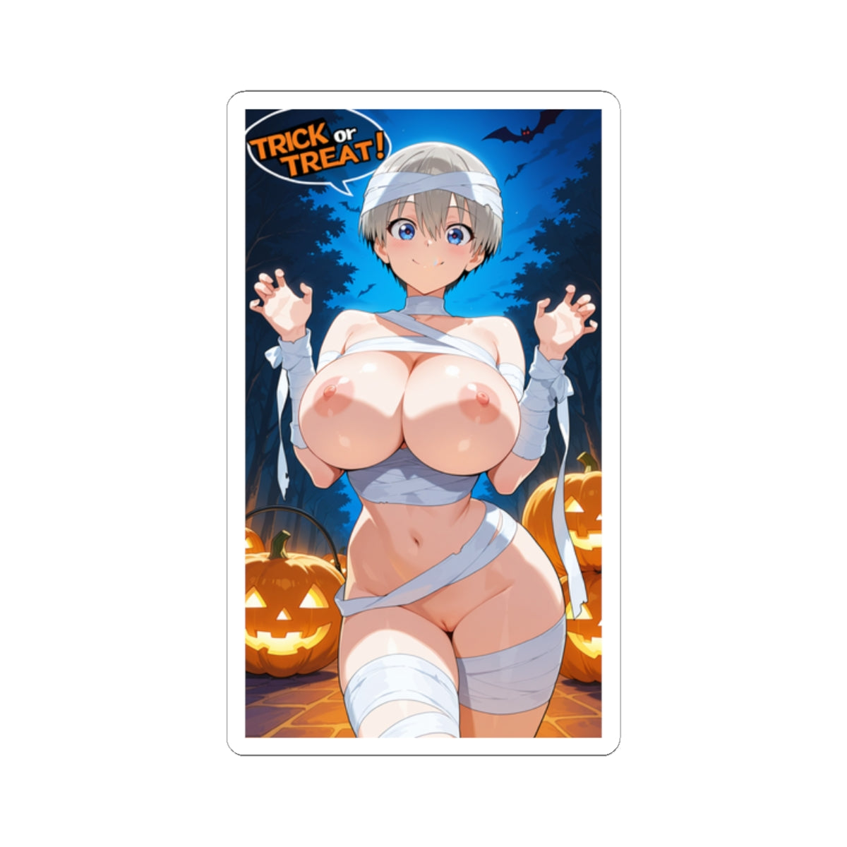Halloween Sticker Trick or Treat Stickers Anime Hentai