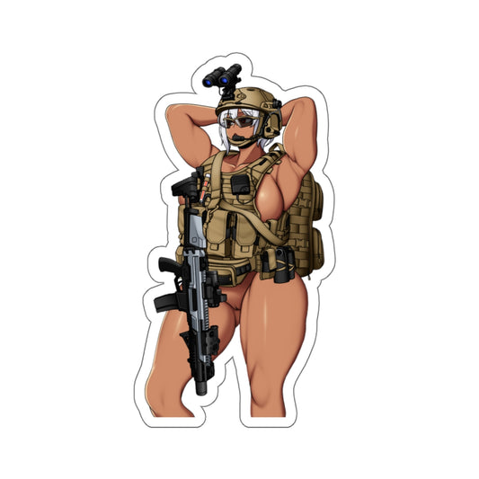 Military Sticker Lewd Anime Stickers Warrior Cartoon Girl Hot Pinup Stickers E466