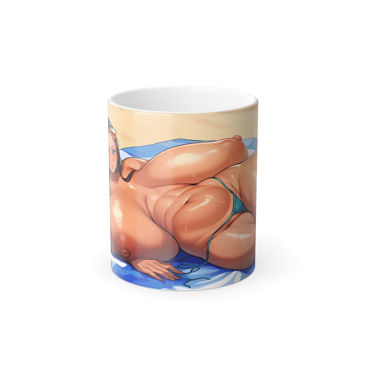 Big Tits Anime Girl Color Morphing Mug 11oz Hentai Cups