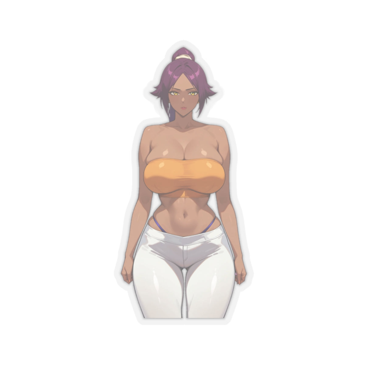 Popular Anime Character Stickers – Vinyl Decals for Adults and Kids – 4 Sizes – White or Transparent E1364