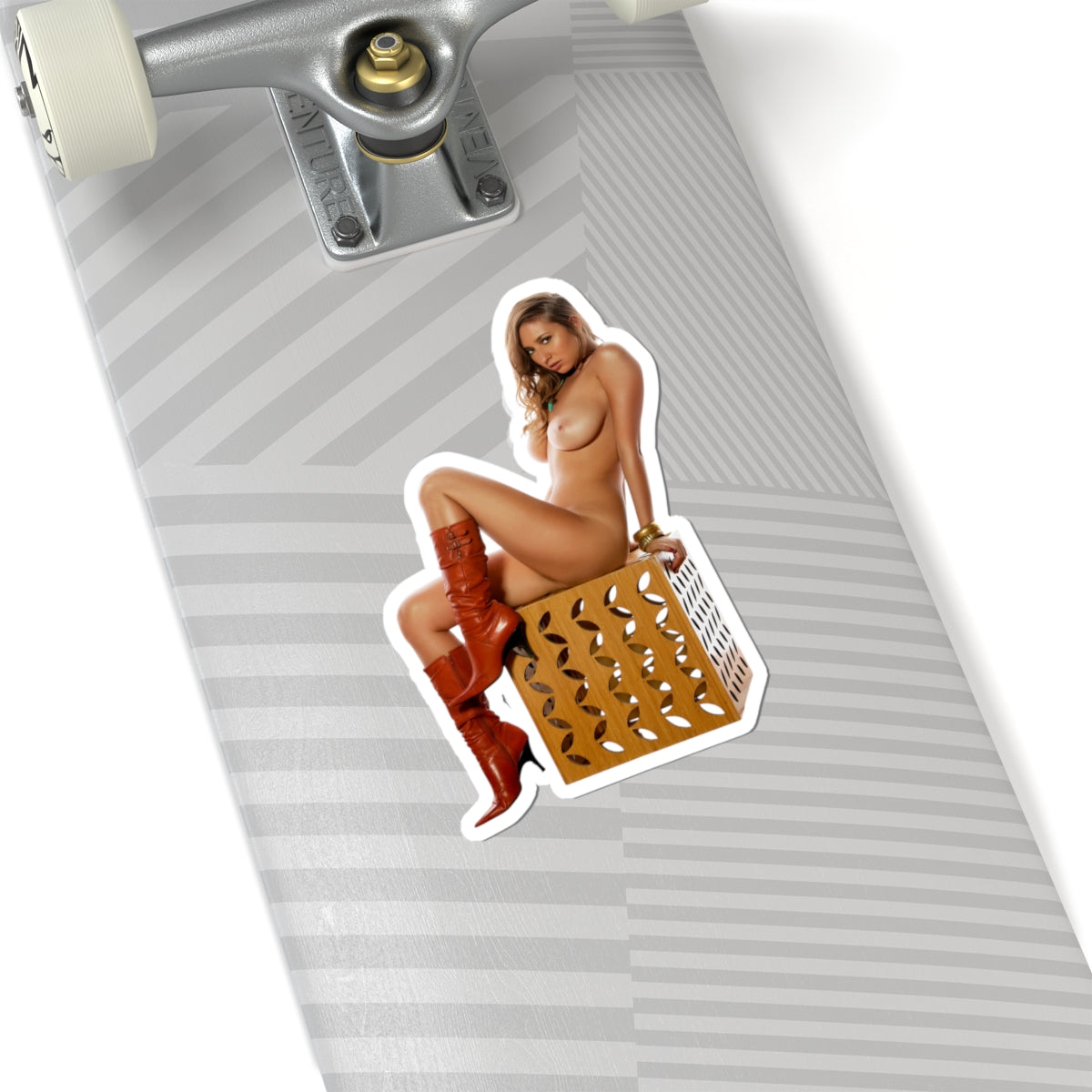 Retro Nude Woman Vinyl Sticker Classic Pinup Model Stickers