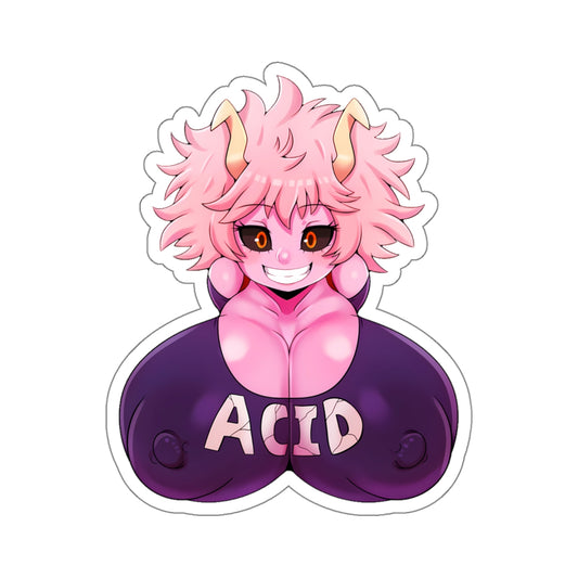 Anime Girl Sticker Pink Acid Hero Funny Manga Stickers Anime Stickers For Decorate your laptops, water bottles, notebooks,E856