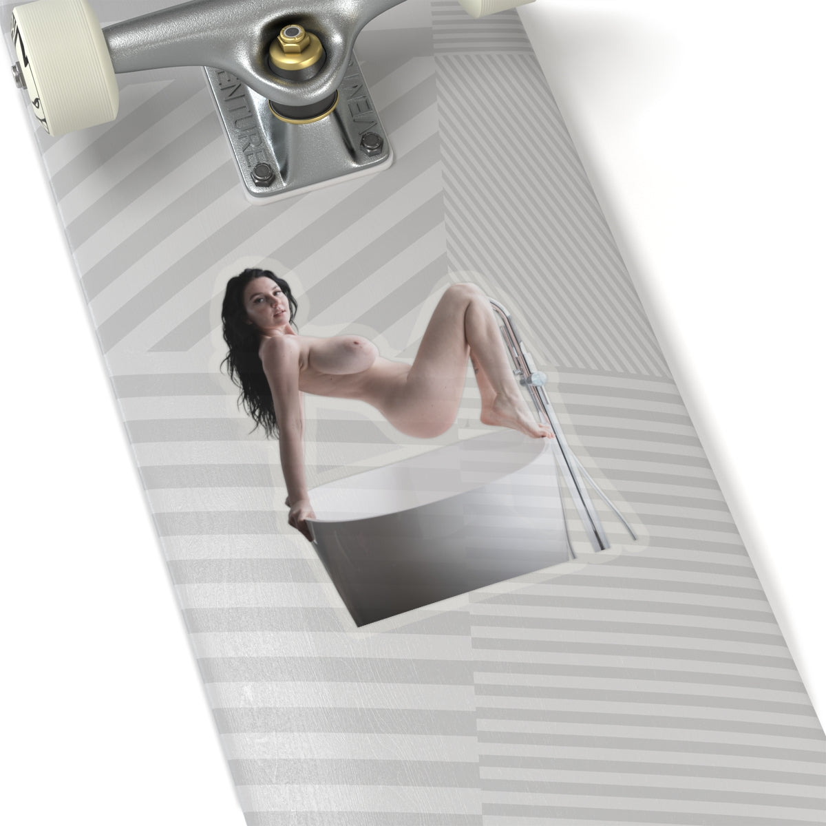 Big Tits Laurine Model Stickers Sexy Women Sticker