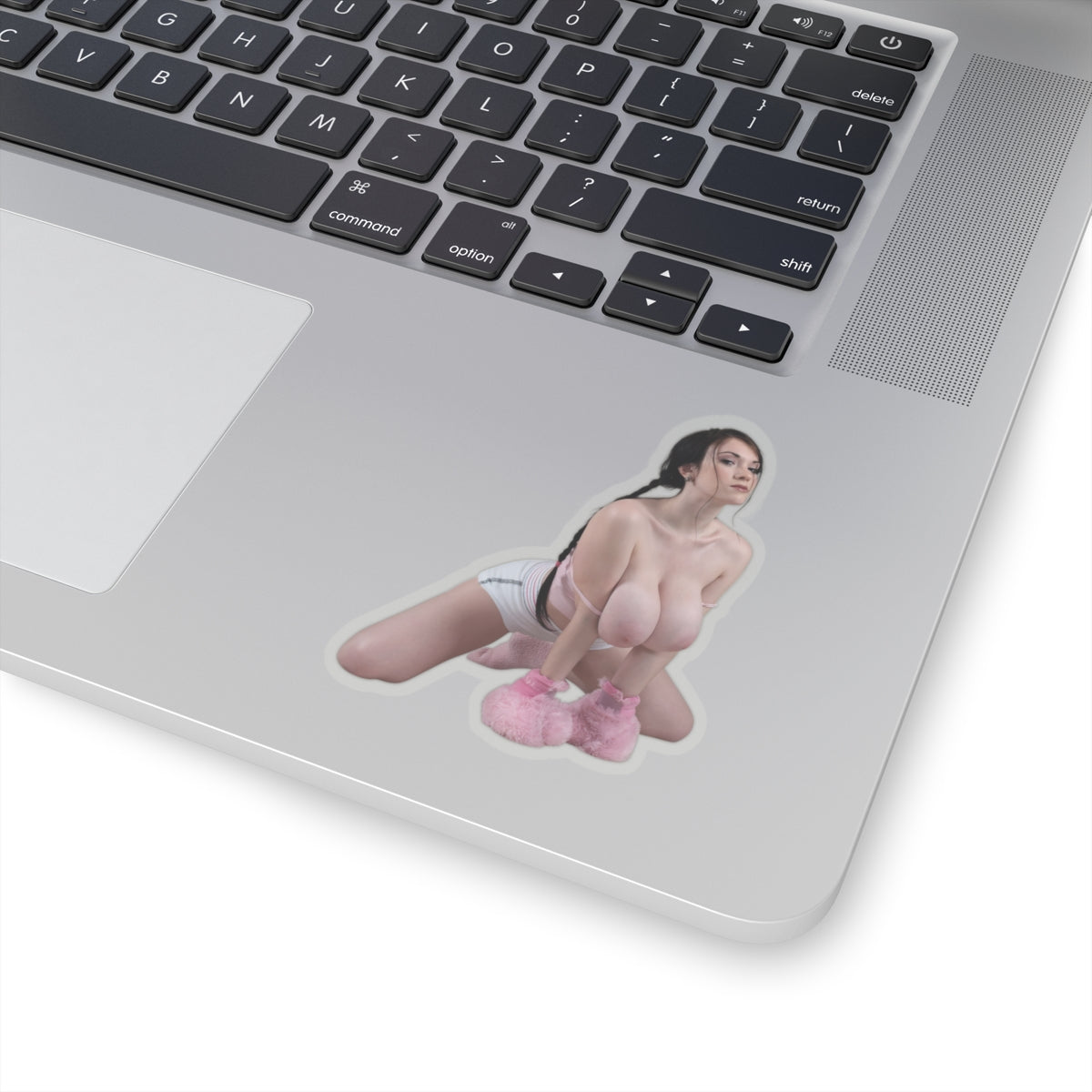 Attractive Curvy Girl Sticker Fashion Model Decal
