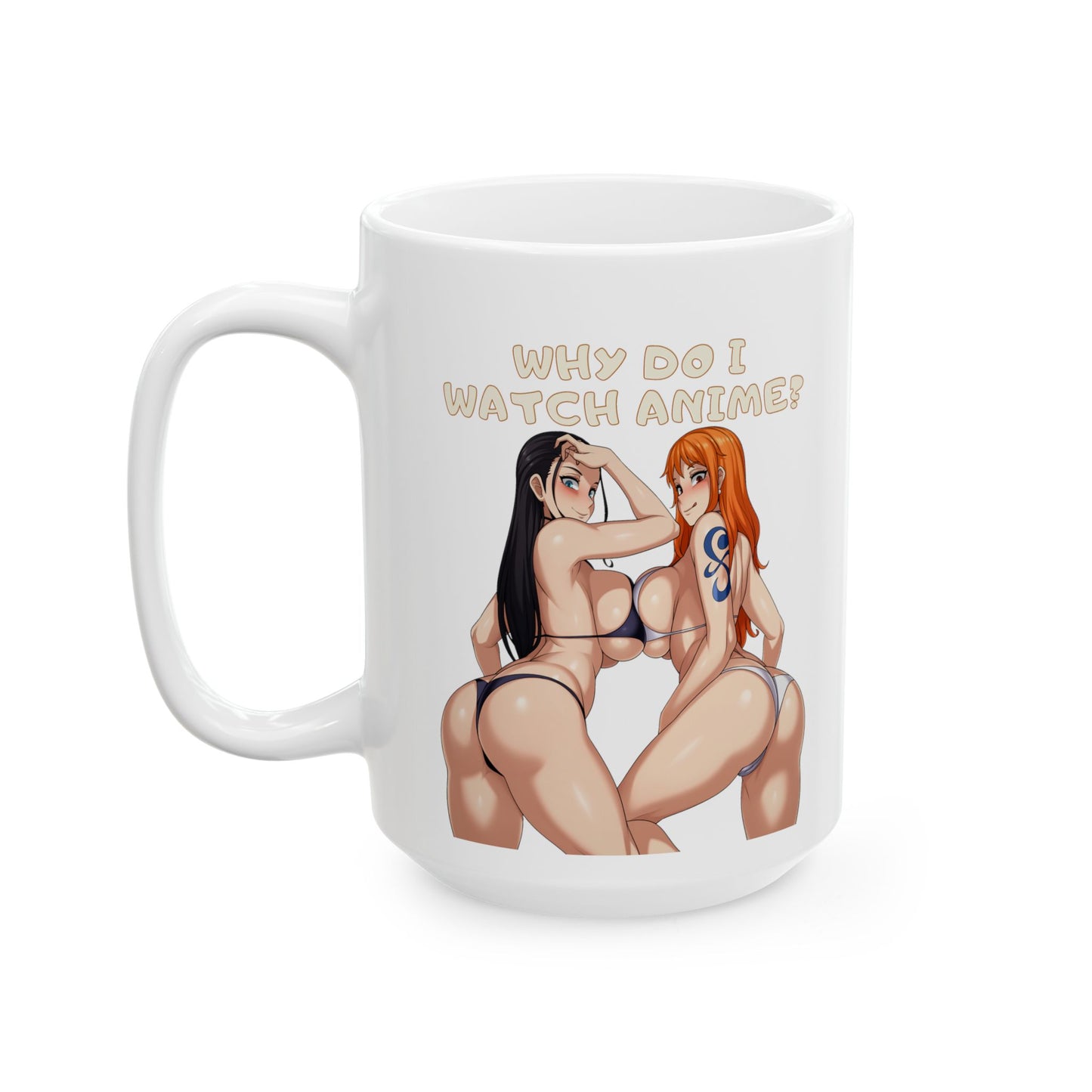 Why do i watch anime? Anime Mug Lewd Anime Mugs Coffee Cup Ecchi Pinup Girls 11oz 15oz White or Black Mugs M30A