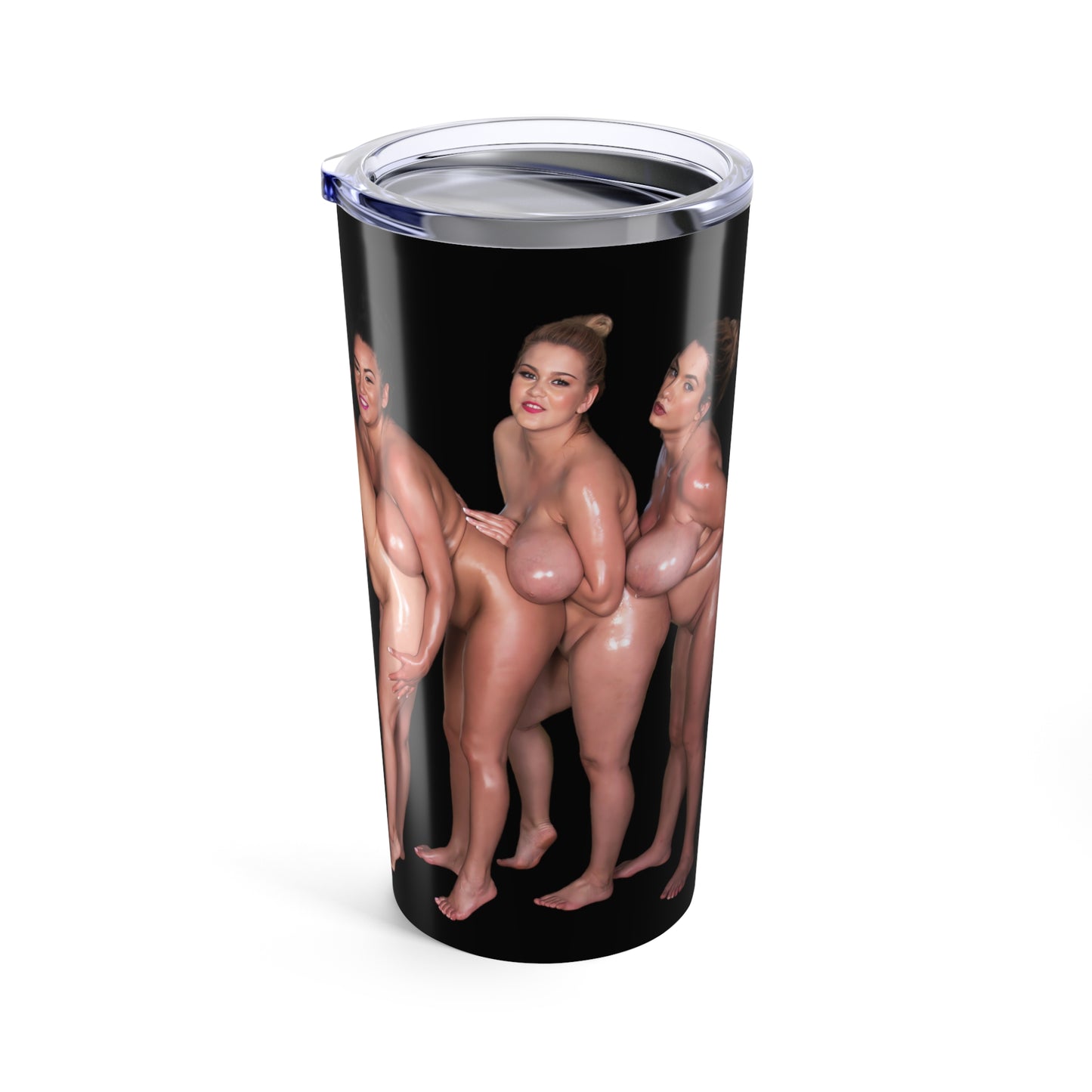 Adult Naked Girls Tumbler Nude Women Coffee Cup Uncensored Pinup Tumbler for Cold Hot Drinks 20oz Travel Mug Stainless Steel T2 (20oz, black)