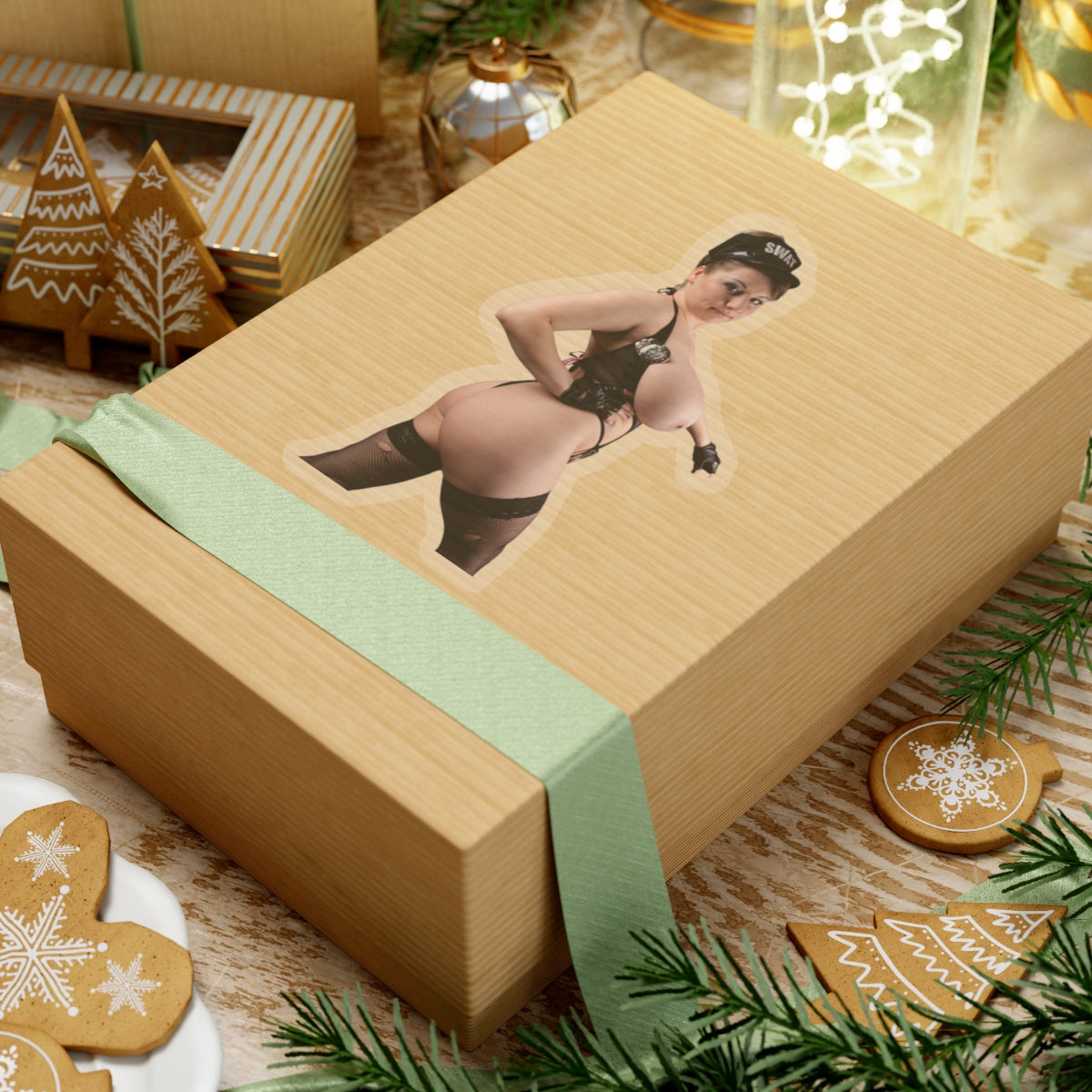 SWAT Stickers Sexy Big Boobs Model