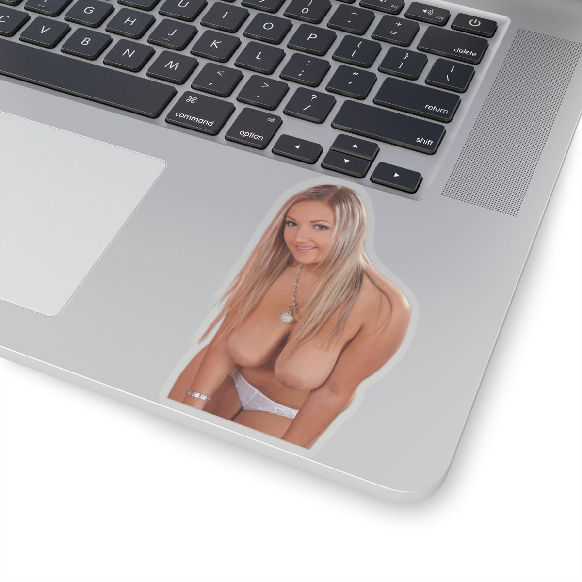 Busty Blond Naked Sticker