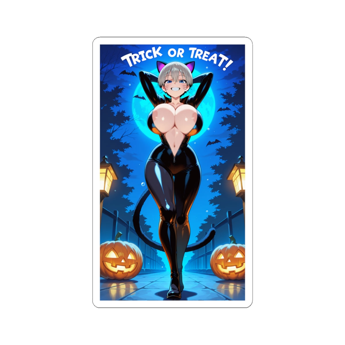 Halloween Sticker Trick or Treat Stickers Anime Hentai Decal