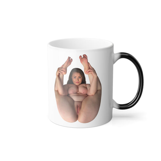 Sexy Nude Girls Coffee Mug Color Morphing 11oz Cup Adult Art Design