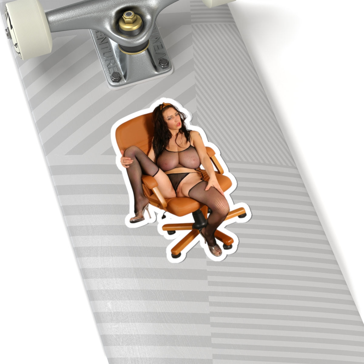 Sexy Naked Girl on the chair Big Boobs Sticker