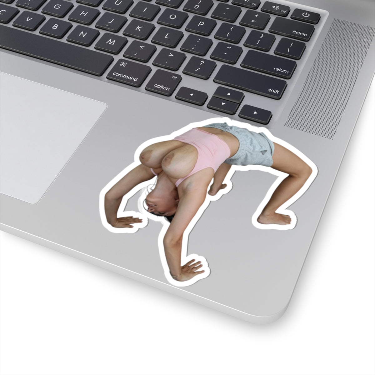 Big Tits Fitness Model Stickers Nude Sexy Girl Workout Sticker Naked Yoga