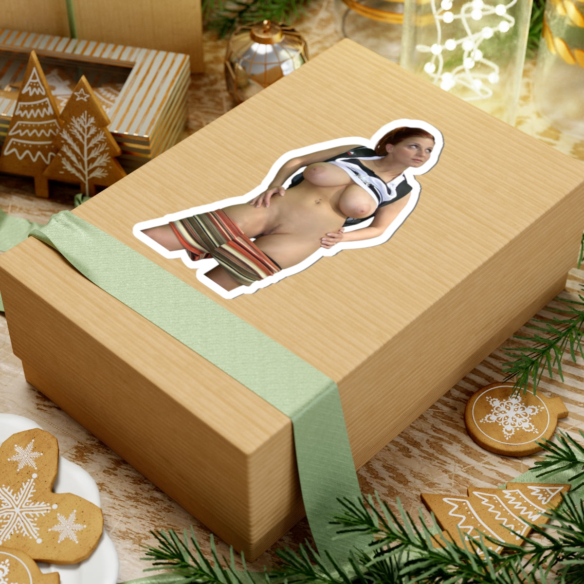 Naked Girl Stciker Pinup Stickers Uncensored Decals