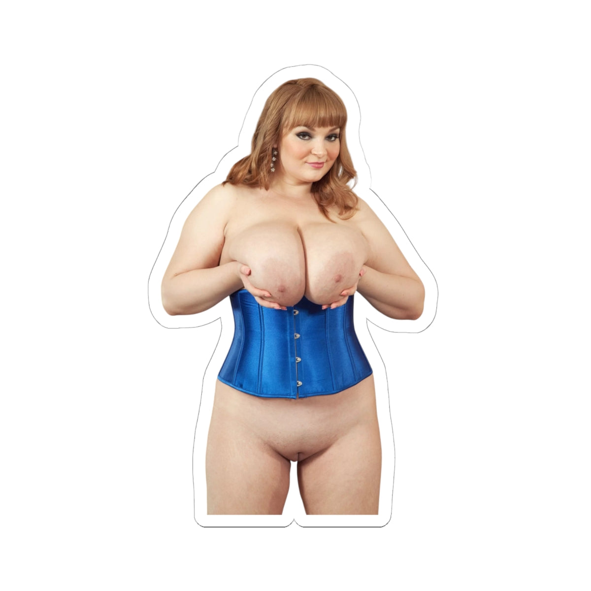 Big Boobs Thicc Curvy Naked Girl Adult Stickers