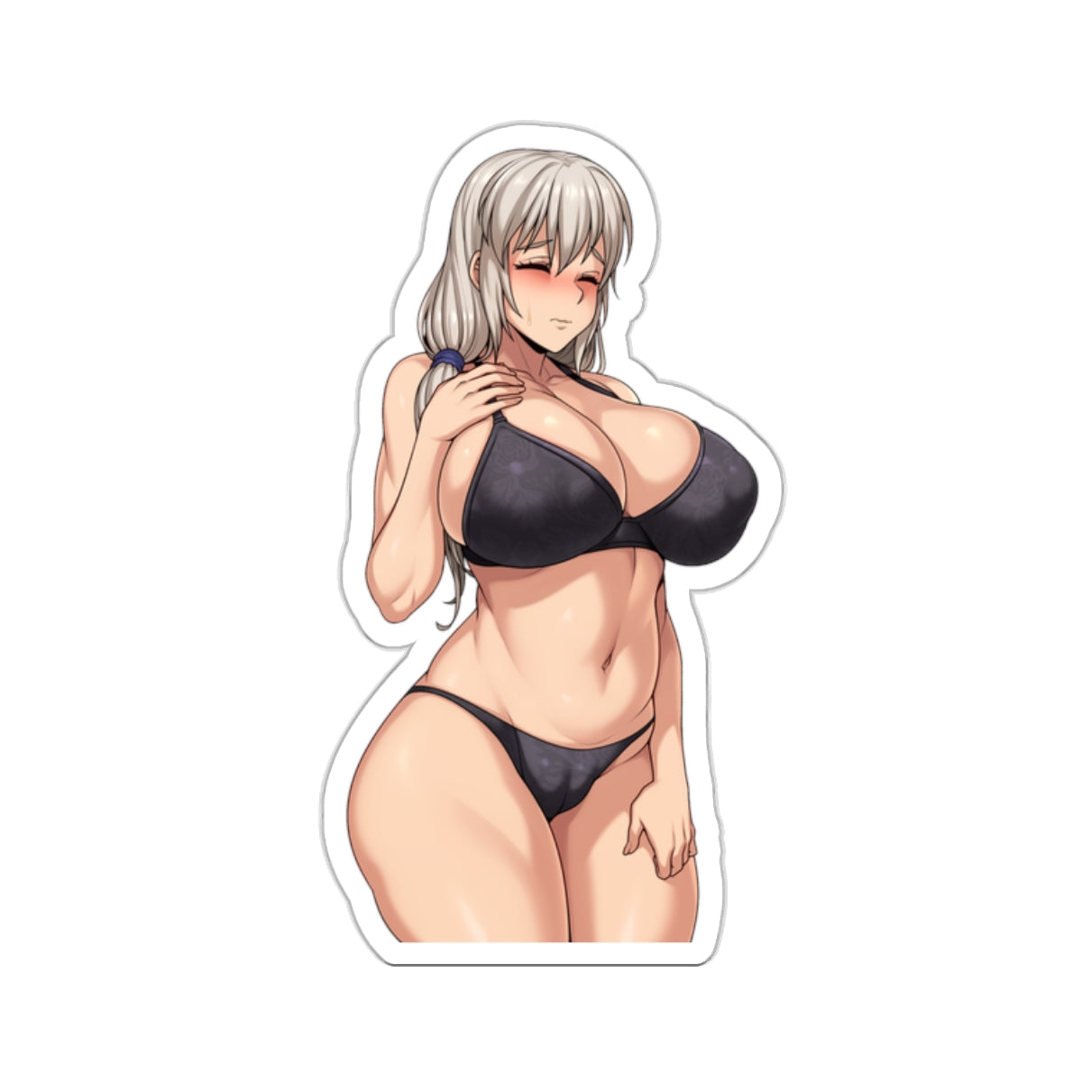 Hoty Sexy Anime Girl Sticker mixed black and white anime stickers hentai stickers anime peeker sticker E409