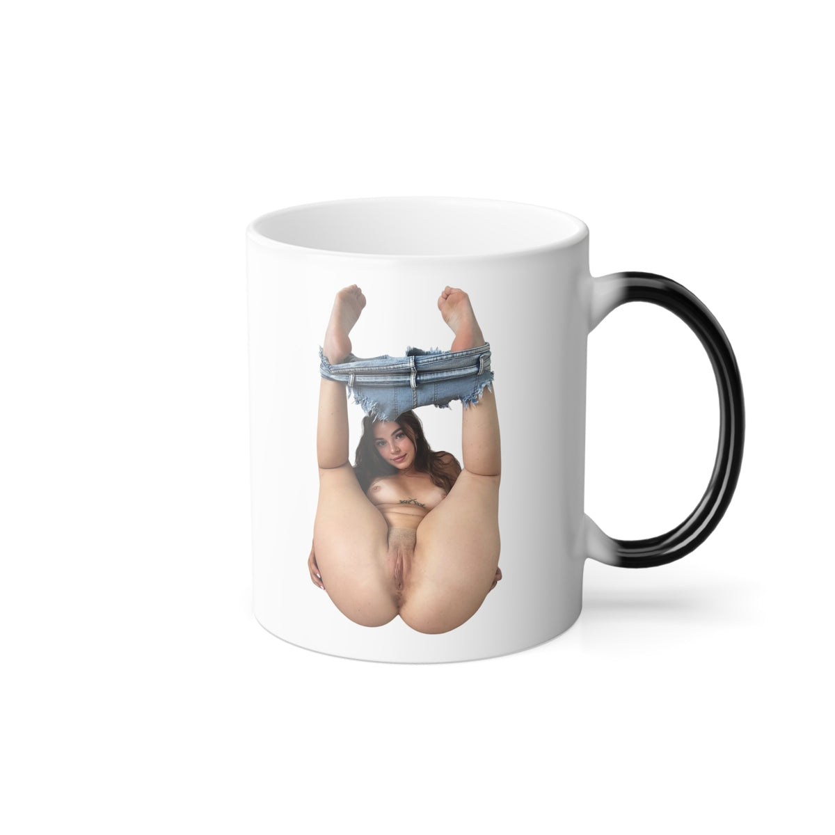Nude Woman Coffee Mug 11oz Color Changing Cup Sexy Girls Pinup Design Uncensored Mugs