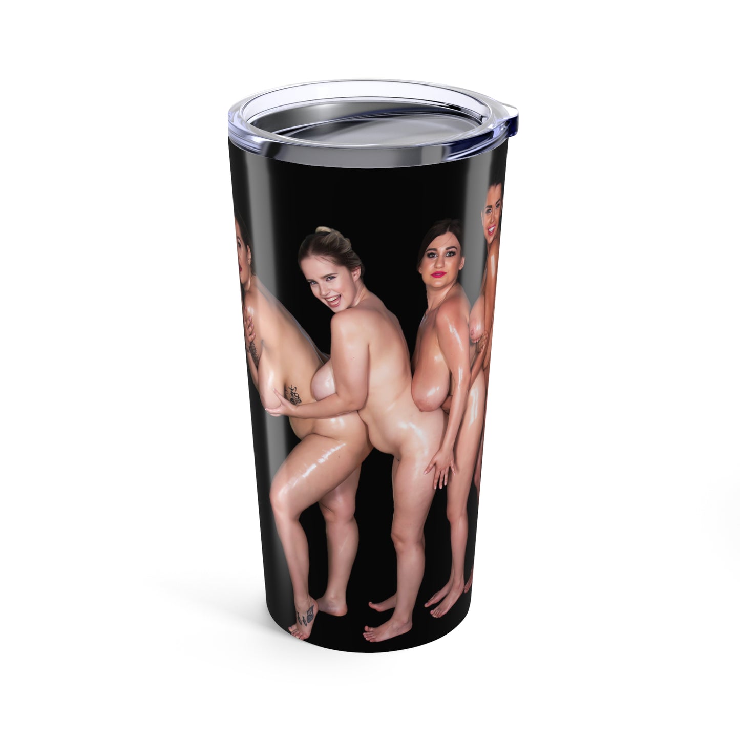 Adult Naked Girls Tumbler Nude Women Coffee Cup Uncensored Pinup Tumbler for Cold Hot Drinks 20oz Travel Mug Stainless Steel T2 (20oz, black)