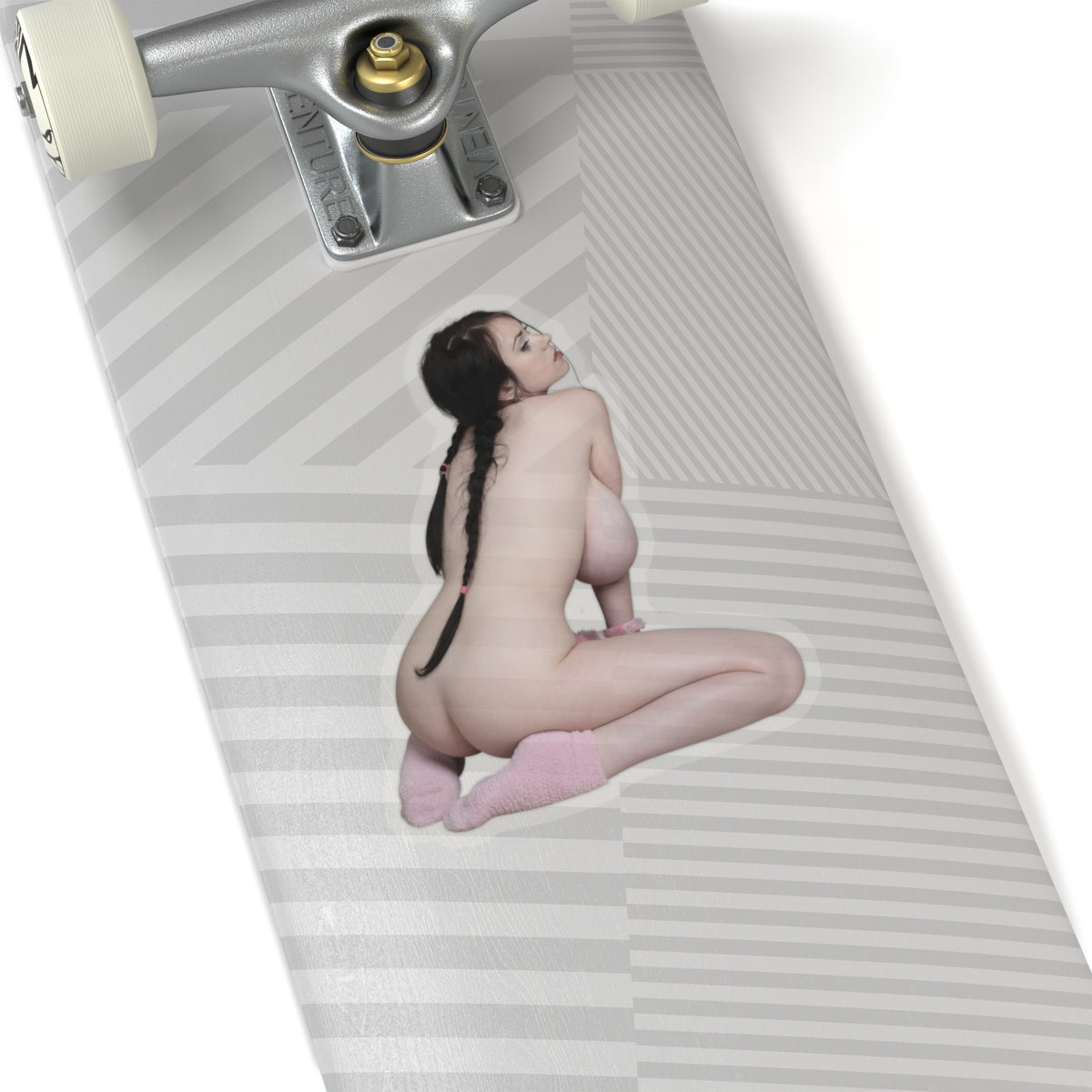 Curvy Girl Stylish Sexy Model Girl Sticker Decorative Decal