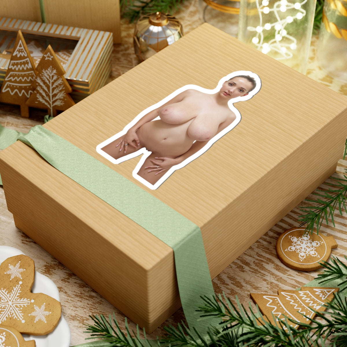 Nude Big Boobs Girl Sticker