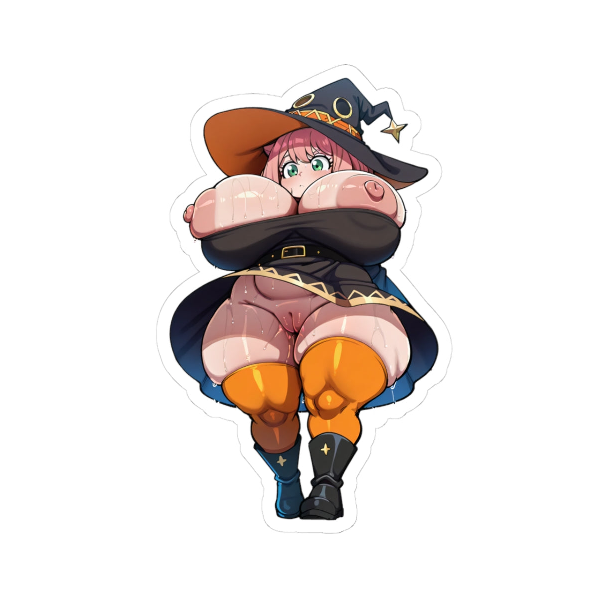 Anime Witch Sticker Naked Manga Girl Cartoon Women Hentai Stickers