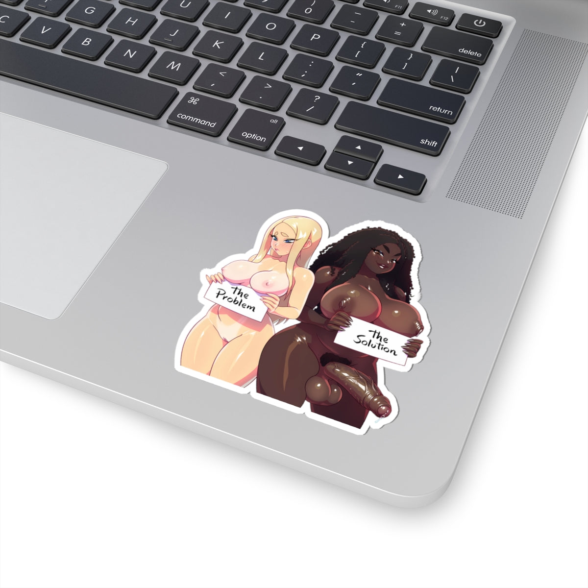 Futanari Black Girl Sticker Anime Girl Hentai Sticker Text Decals