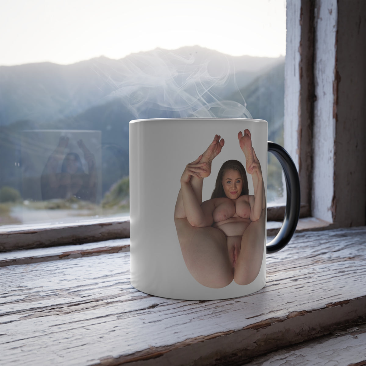 Sexy Nude Girls Coffee Mug Color Morphing 11oz Cup Adult Art Design