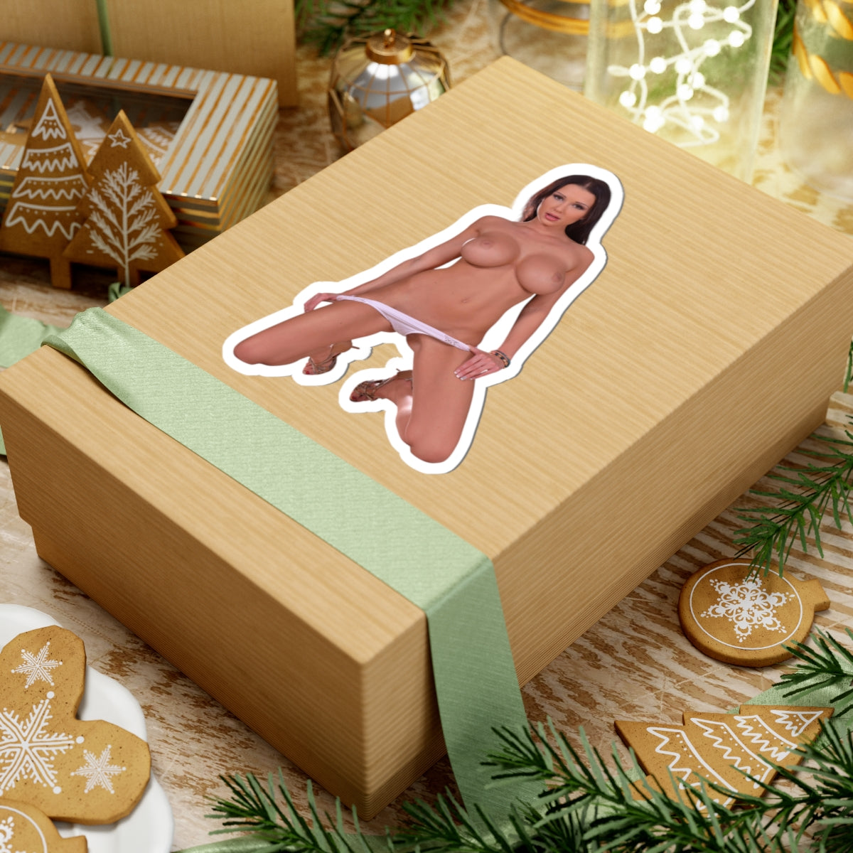 Naked Sexy Big Boobs Women Sticker