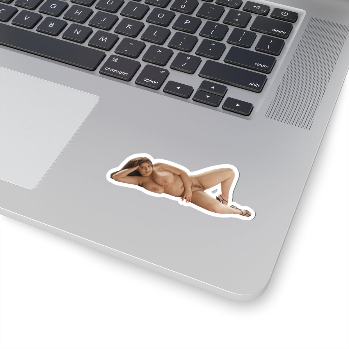lying naked girl sticker sexy big tits curvy women stickers