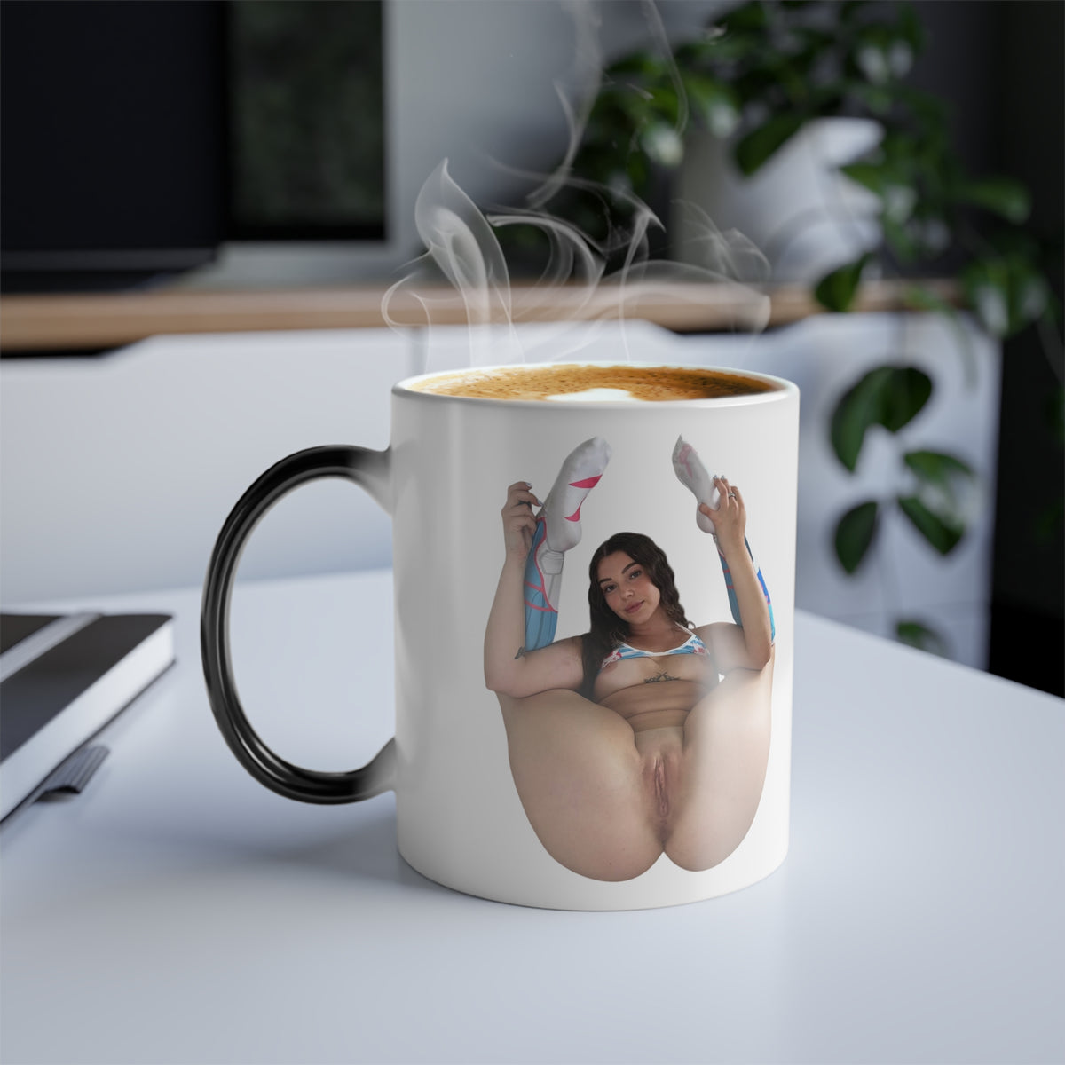 Sexy Naked Woman Mug 11oz Color Morphing Coffee Cup Adult Pinup Artwork