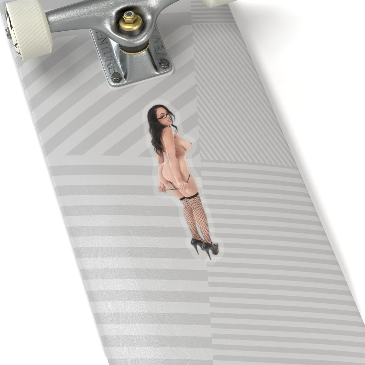 Adult Pinup Girl Sticker – Naked Sexy Model Decal, Retro Glamour Vinyl, Unique Gift for Him