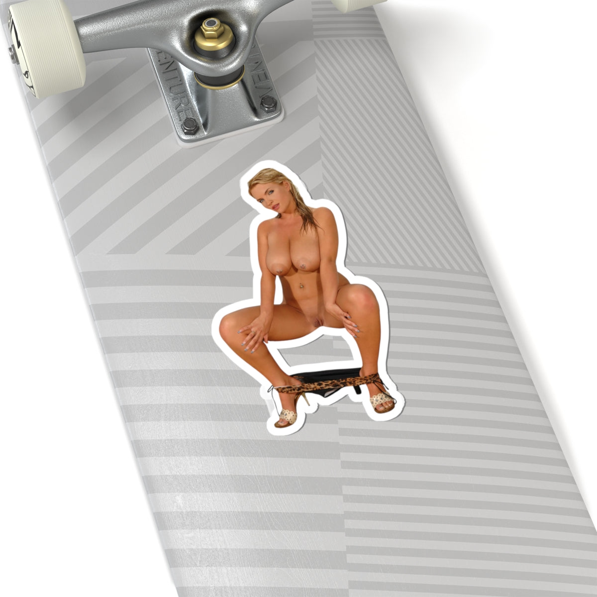 Blonde Sexy Naked Girl Ass Tits Sticker