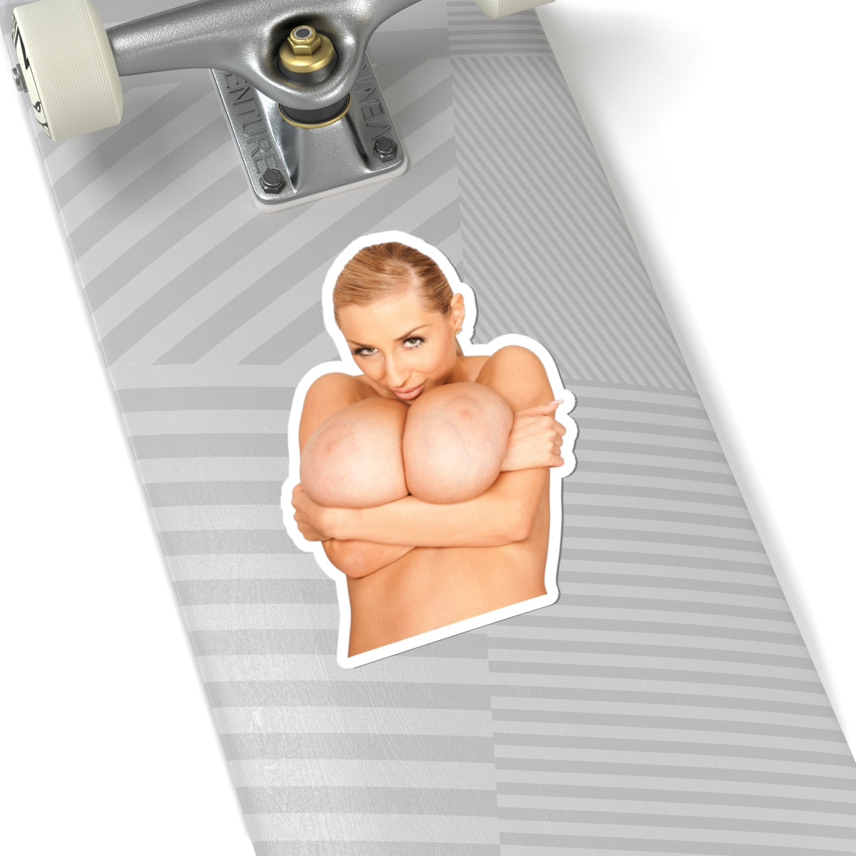 Naked Woman Vinyl Decal Busty Girl Bathroom Sticker