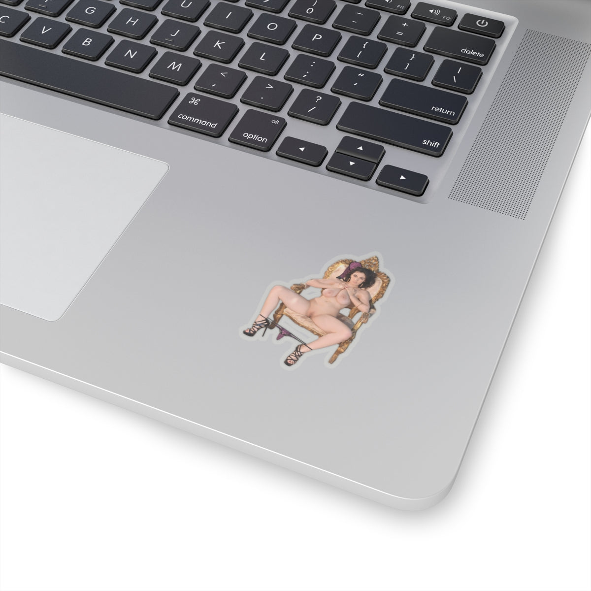 Naked Girl on the Chair Sticker