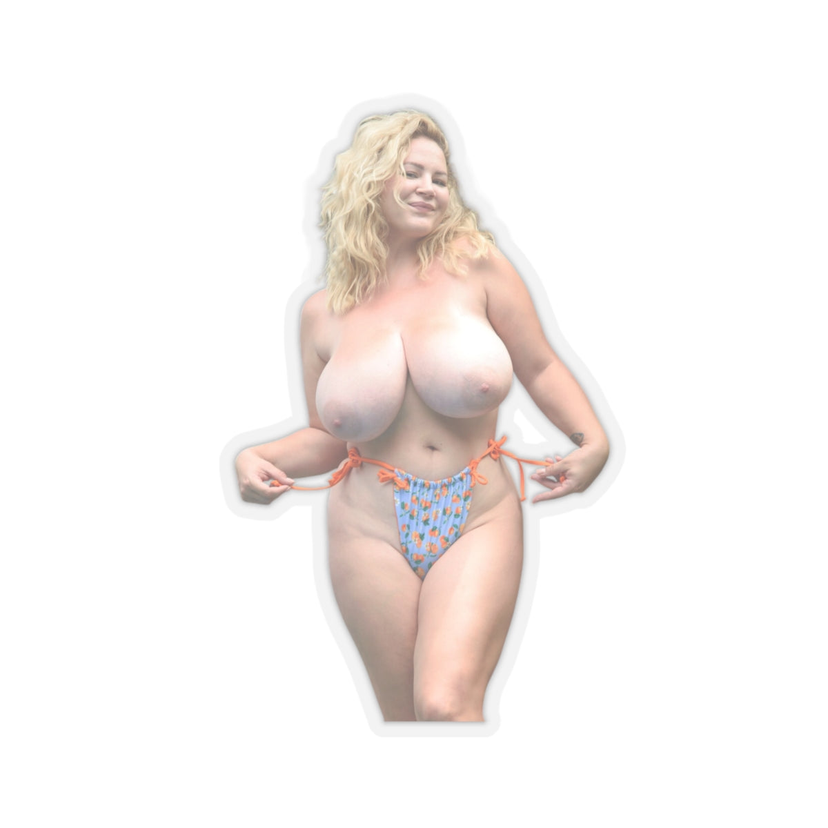 Sexy Nude Pin-Up Beauty Sticker Big Boobs Girl Adult Vinyl Car Laptop Decal