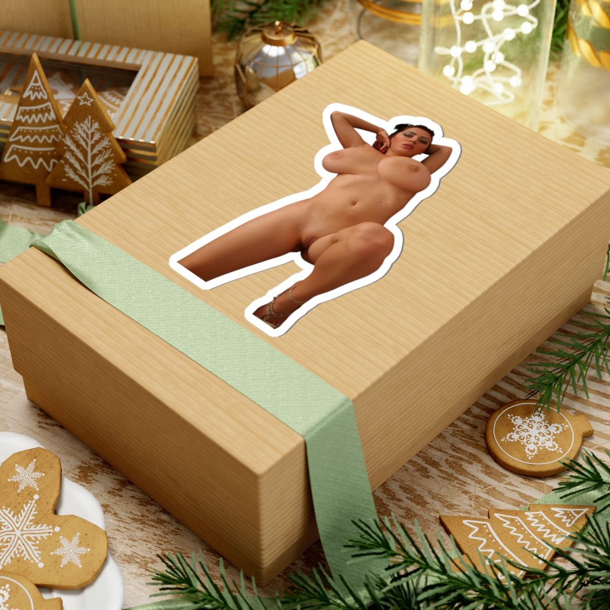 Naked Model Sticker Pinup Girl Stickers