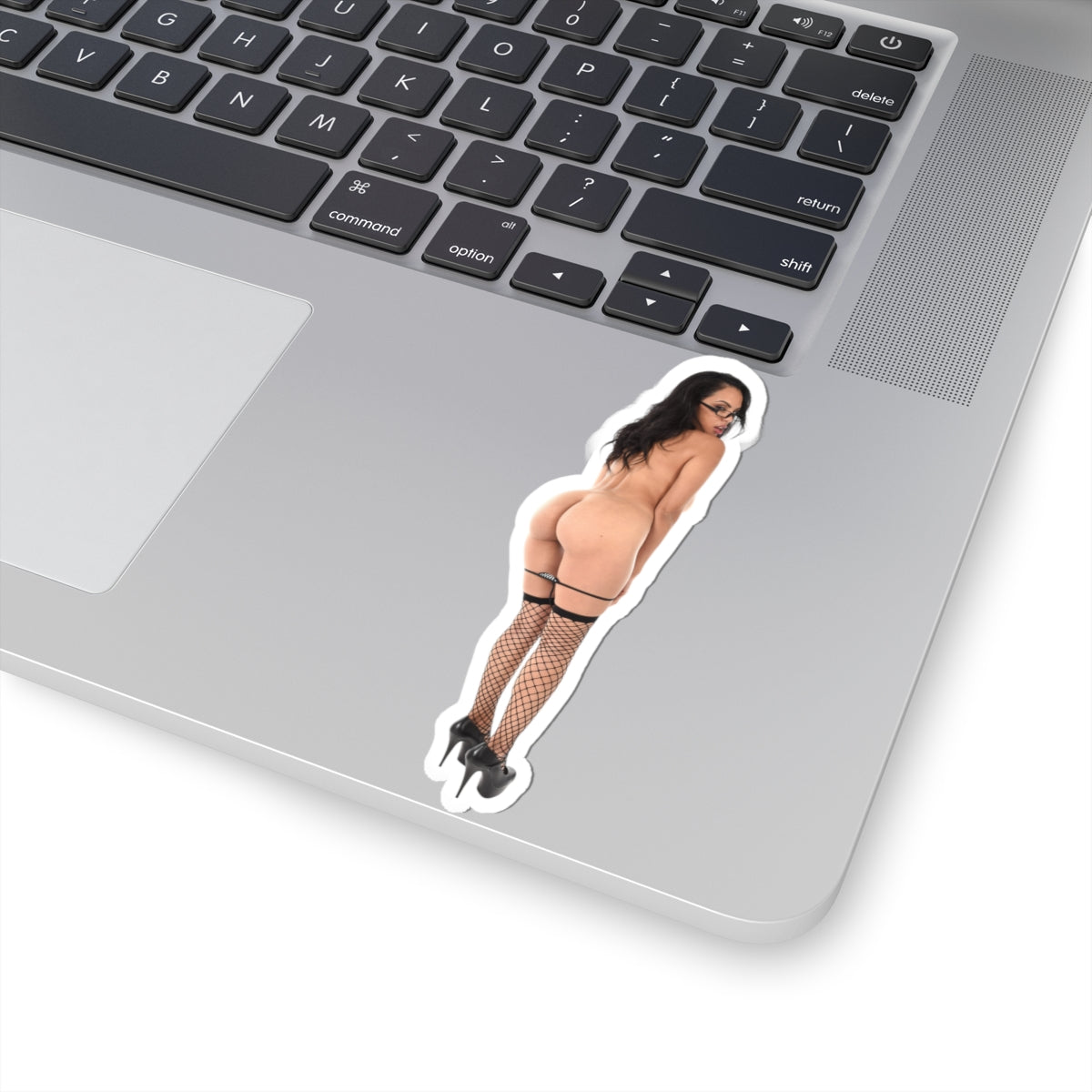 Sexy Girl Pinup Sticker – Nude Model Vinyl Decal, Adult Retro Style, Waterproof Gift for Him