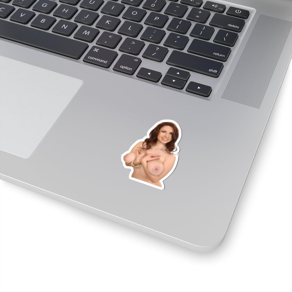 naked big tits girl sticker