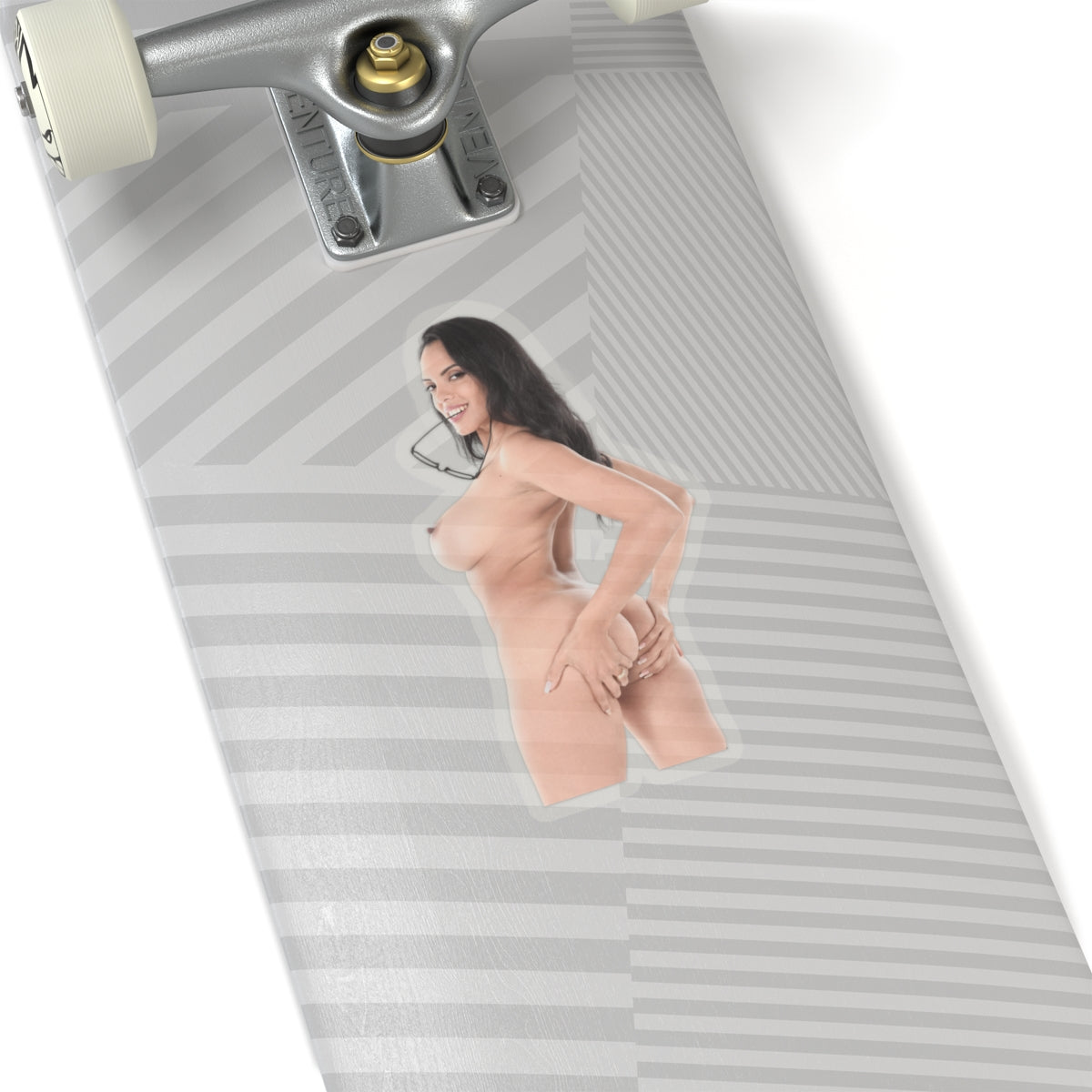 Sexy Nude Pinup Girl Sticker – Vintage Model Decal, Adult Collectible, Gift for Him, Waterproof Vinyl