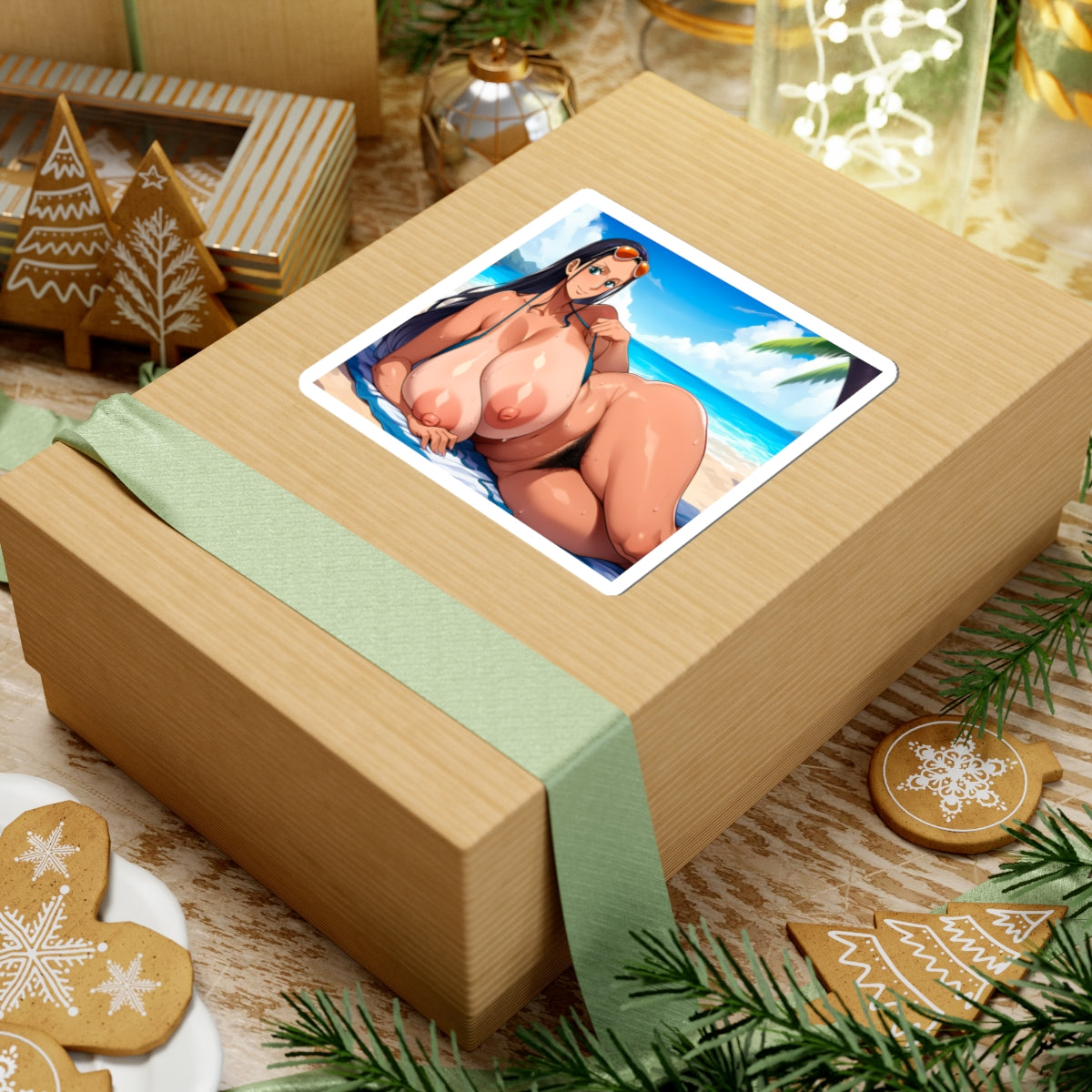 Big Boobs Anime GIrl Sticker Uncensored Hentai Stickers