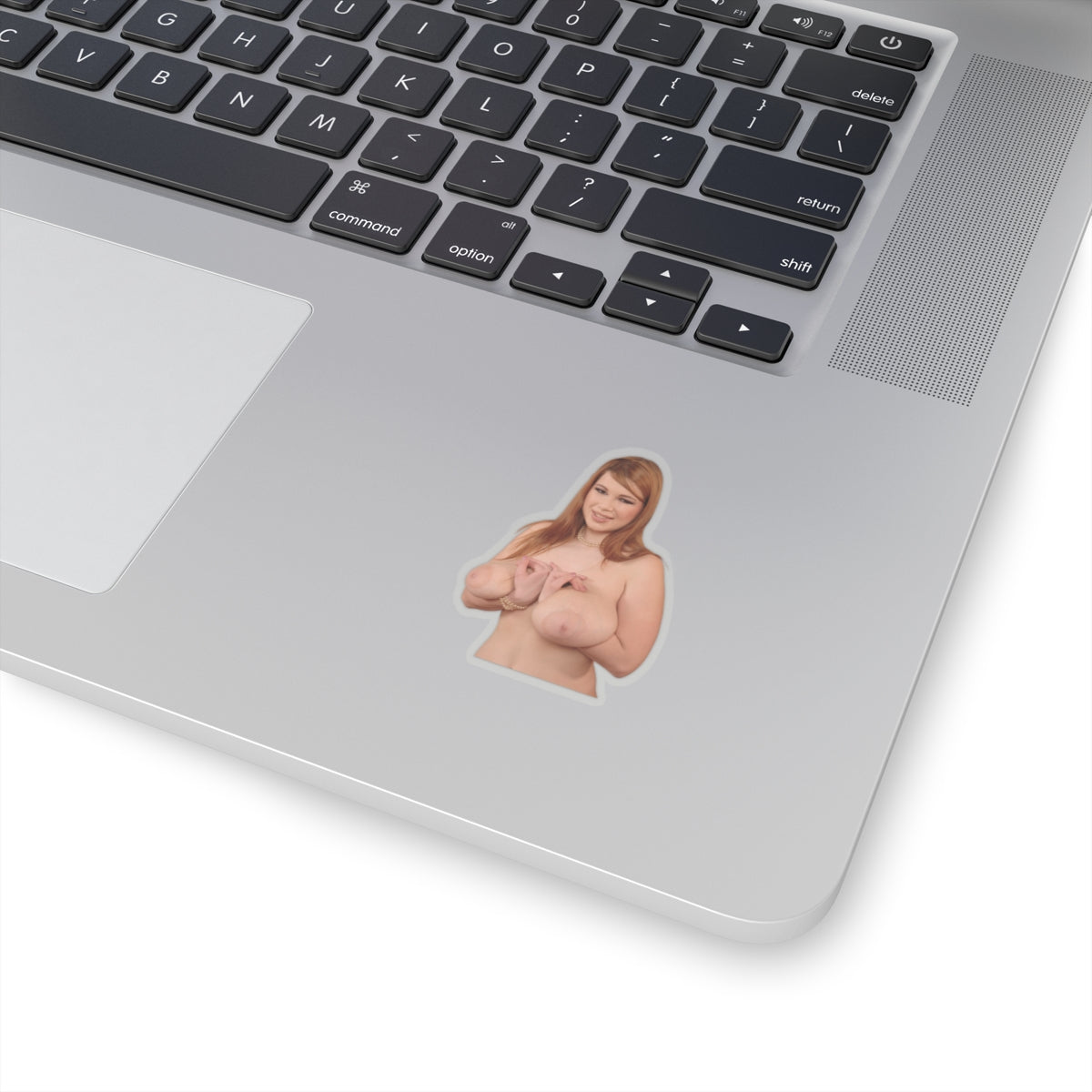 Busty Pinup Model Sticker