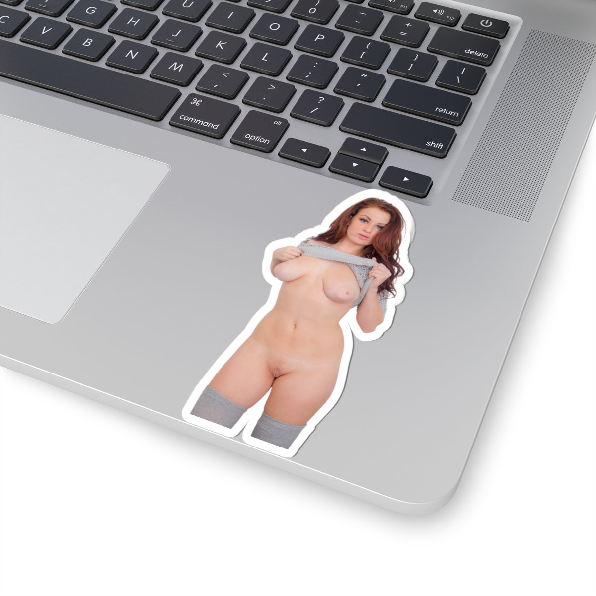 Sexy Girl Sticker Nude Red Hair Big Tits Stickers