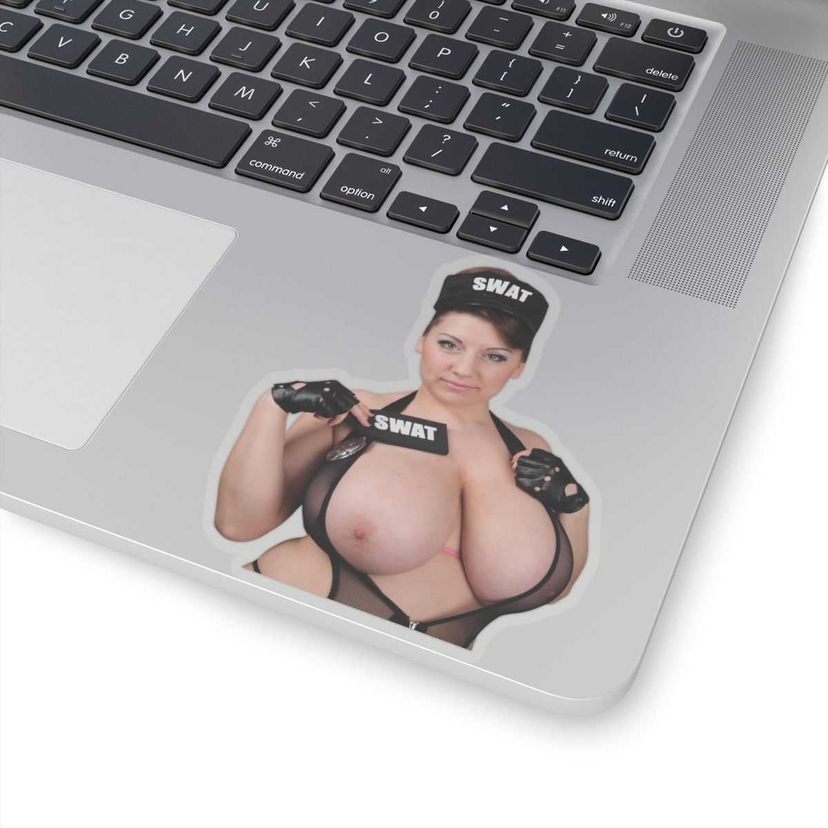 SWAT Sticker Sexy Big Boobs Model