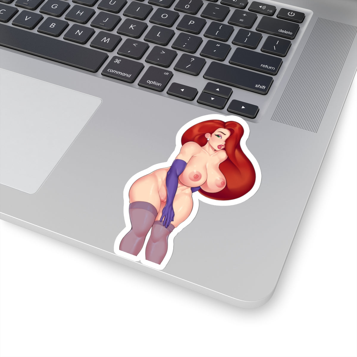 Jessica Cartoon Character Sticker Adult Mature Uncensored Version 4 Sizes Transparent or White Vinyl Stickers E330