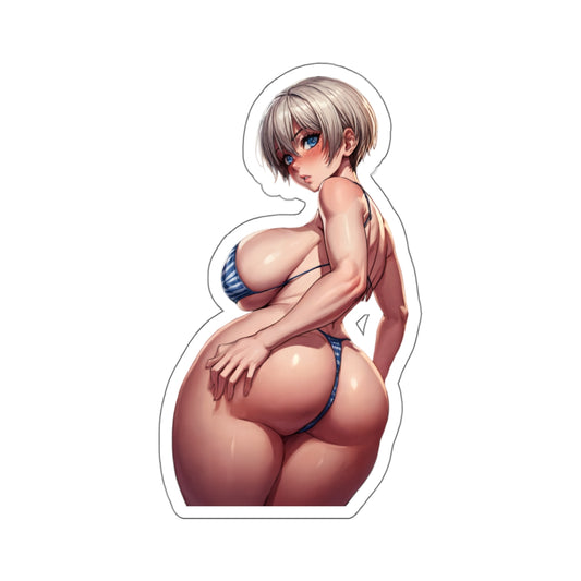 Uzaky Chan Sticker Cute Kawaii Anime Stickers Sexy Ass Girl Funny Otaku Stickers 4 Sizes White or Transparent E558