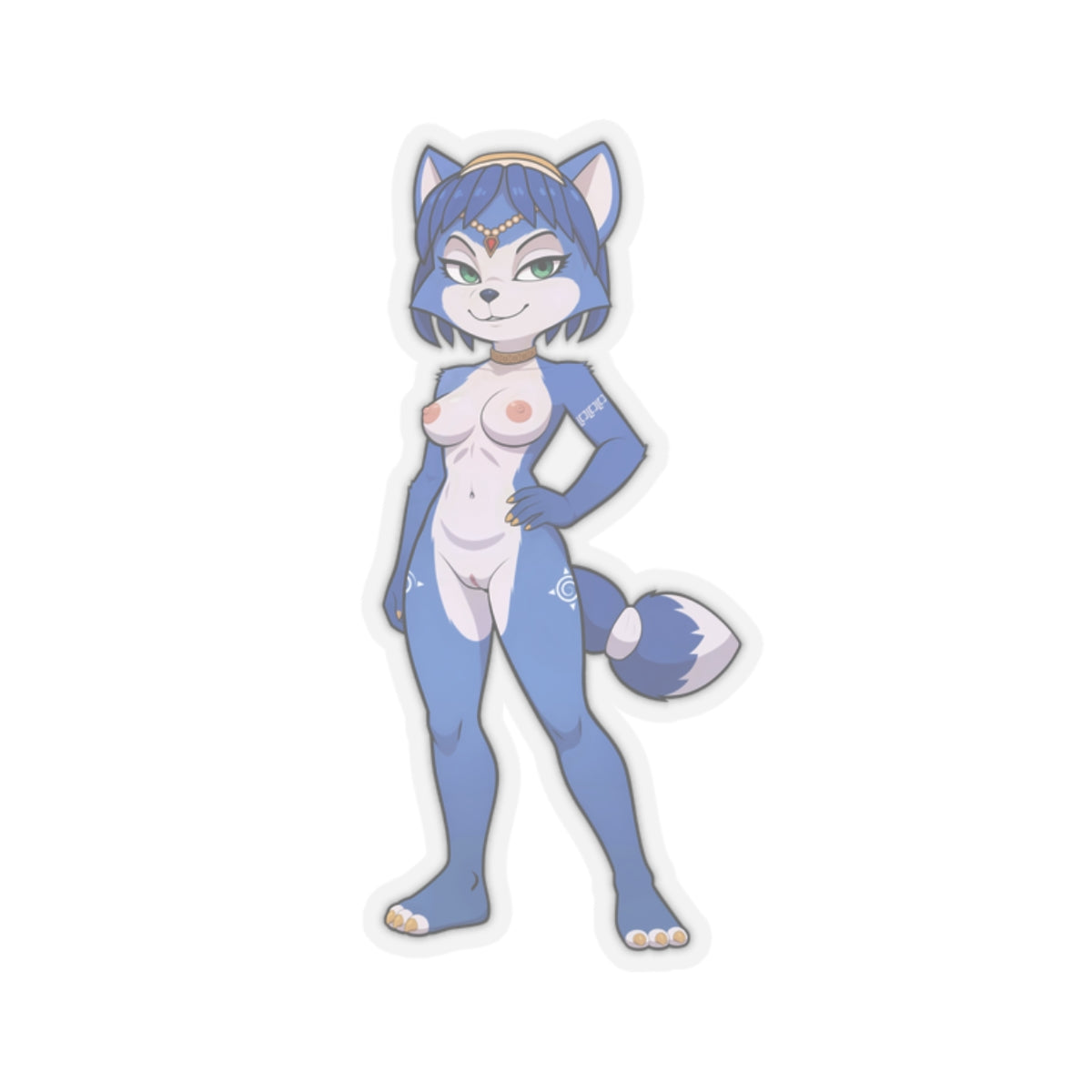 Furry Sticker Naked Fox Furry Anime Stickers