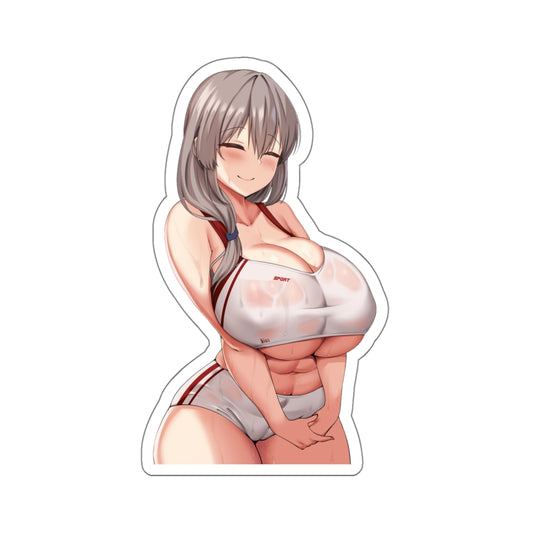 Big Breast Anime Girl Sticker Lewd Anime Stickers For Laptop Water Bottle Notebook Phone E875