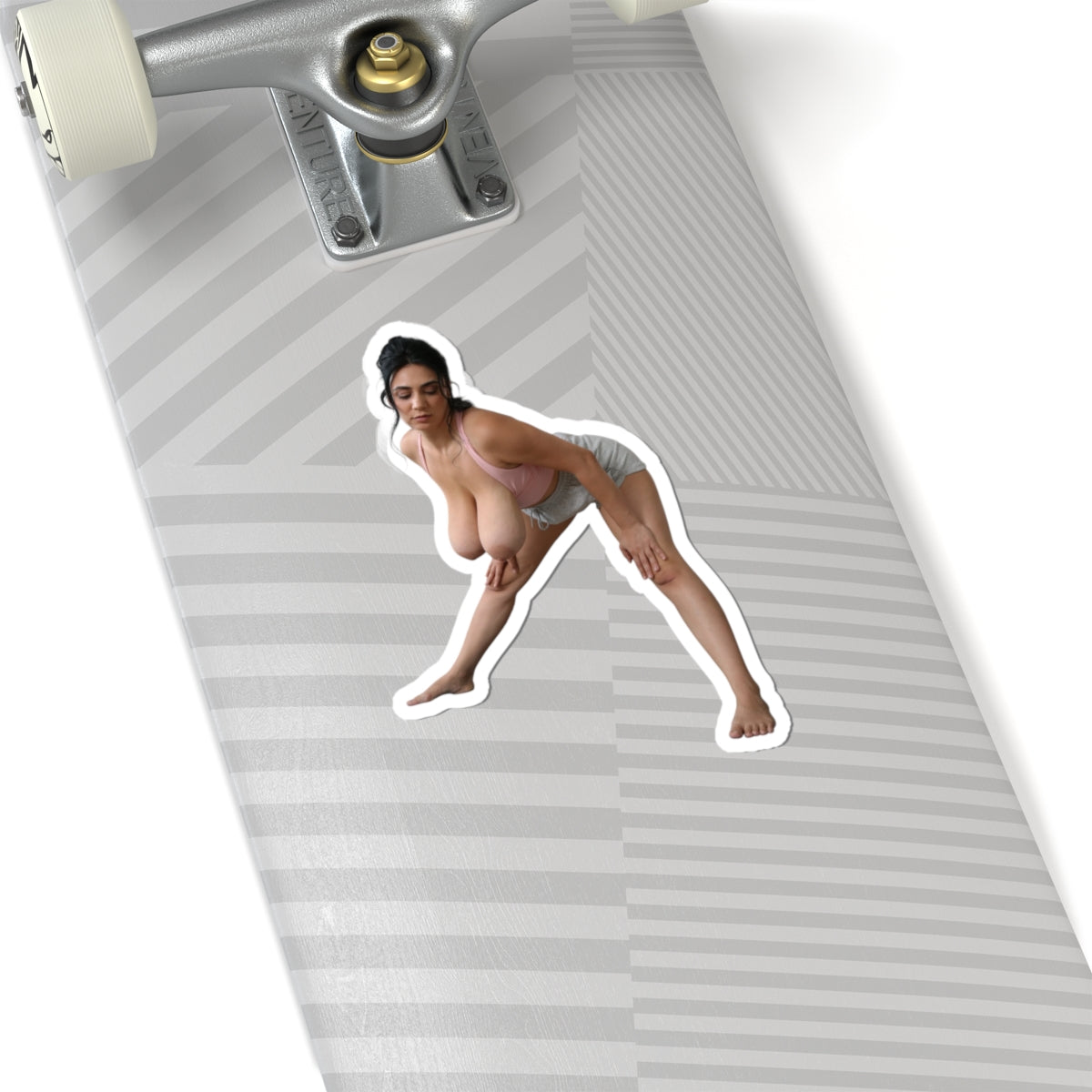 curvy gym woman stickers