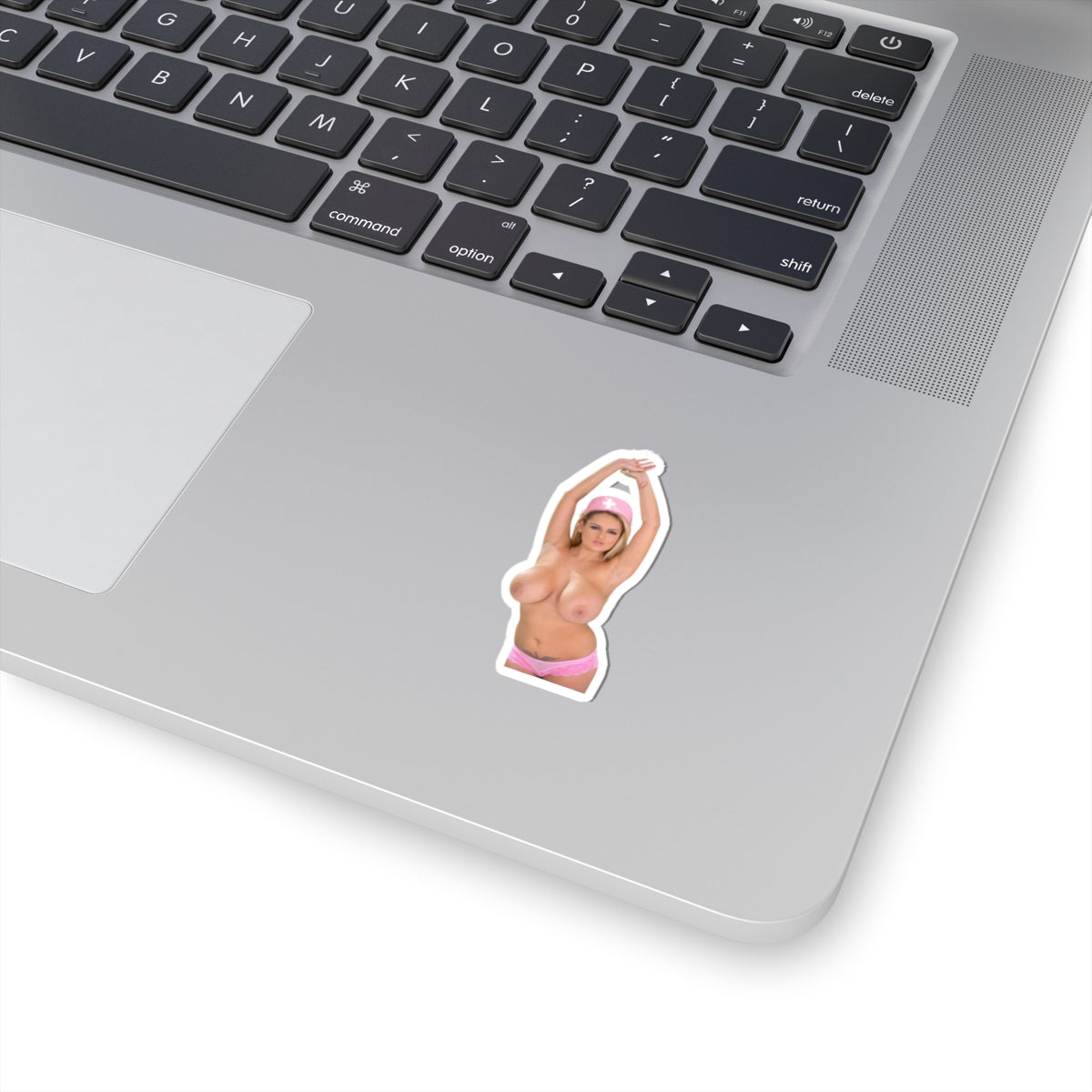 Katie Big Boobs Pinup Girl Sticker
