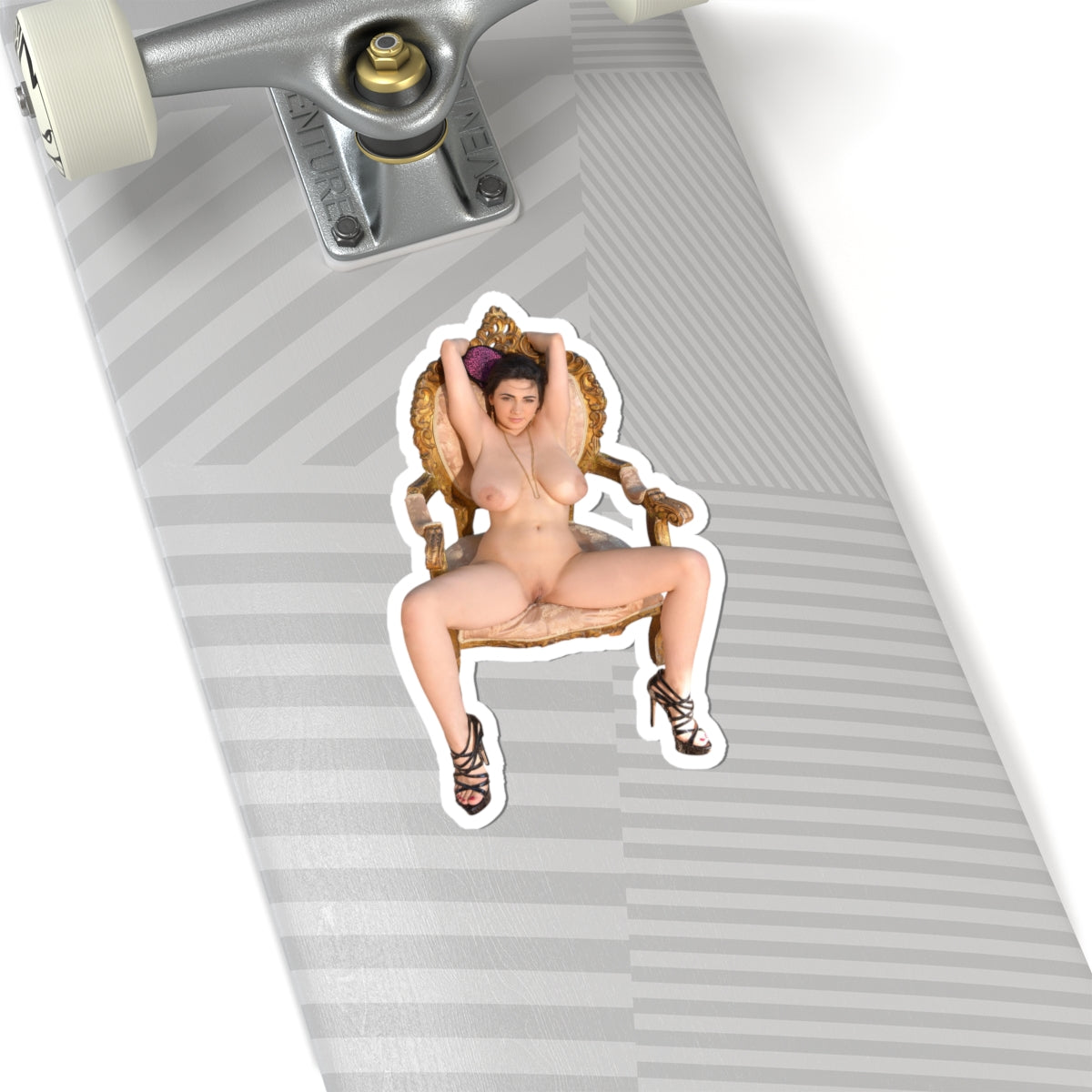 Nude Girl on the Chair Sticker